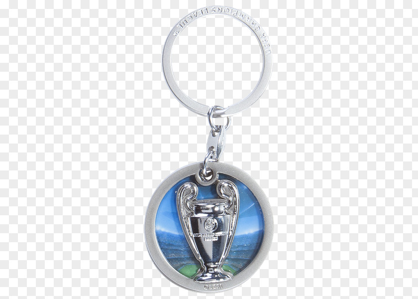 Champion League Key Chains UEFA Champions Trophy Ring Silver Cobalt Blue Body Jewellery PNG