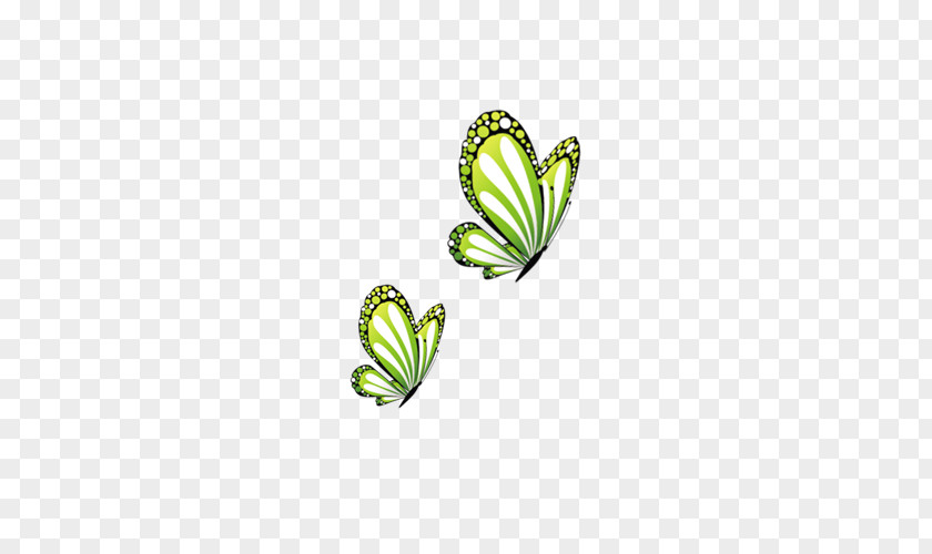 Flat Color Flying Butterflies Painted Element Butterfly PNG