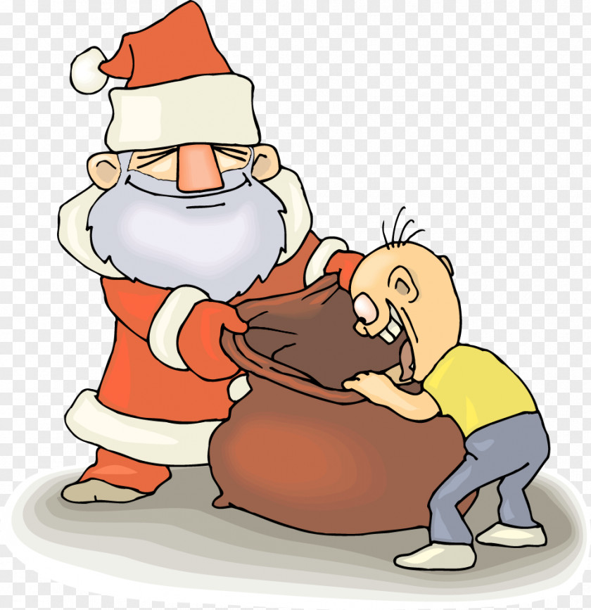 Santa Claus Vector Material Ded Moroz Gift Clip Art PNG