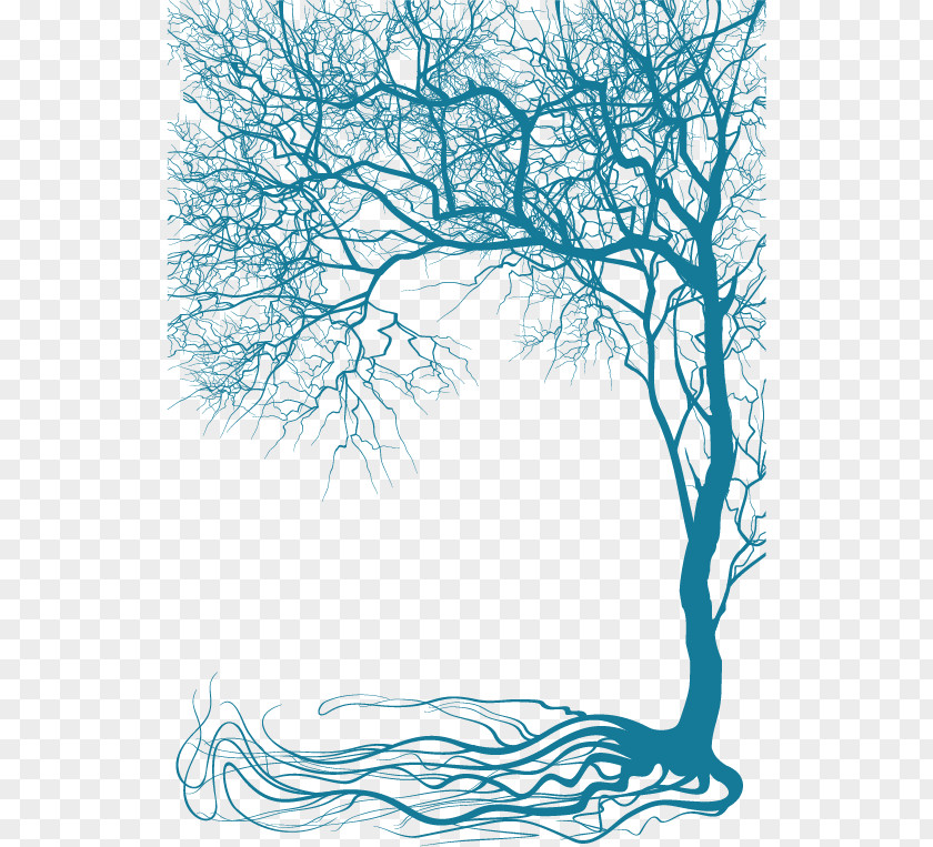Vector Creative Plant Trees Branch Tree Wall Decal Clip Art PNG