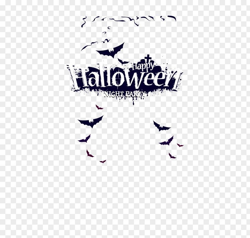 Halloween Horror Elements Poster Illustration PNG
