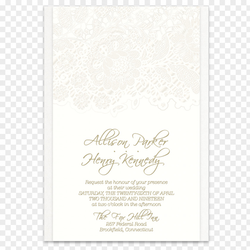 Lace Cards Wedding Invitation Convite Font PNG