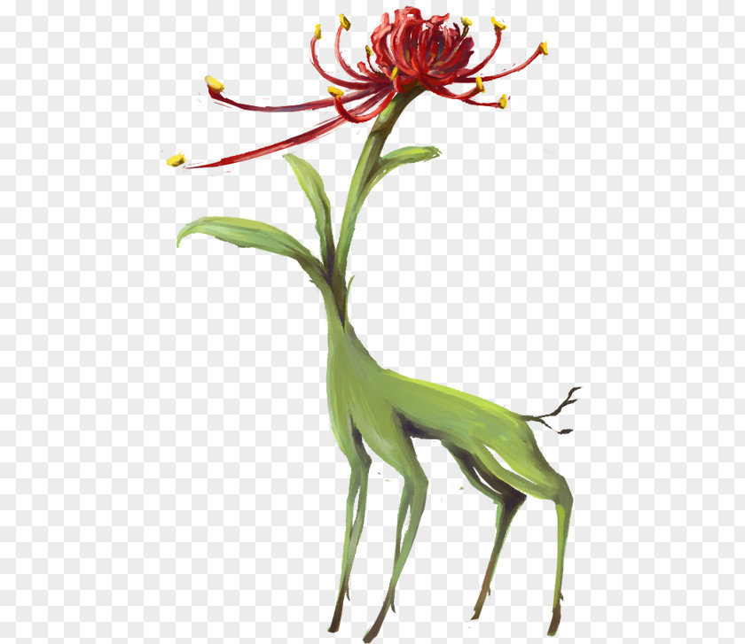 Painting Red Spider Lily Surprise Drawing Art PNG