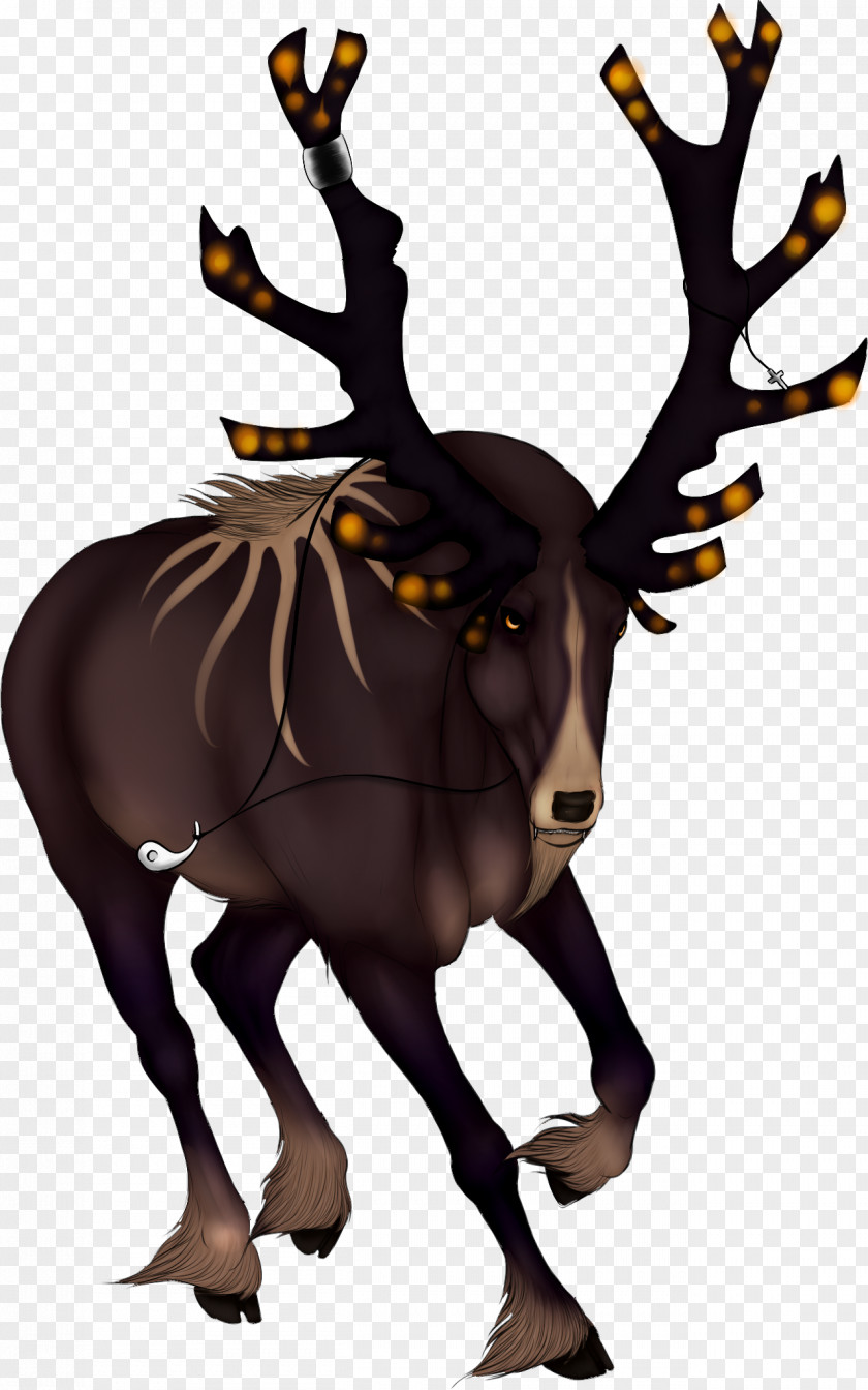 Reindeer Elk Antler Character Clip Art PNG
