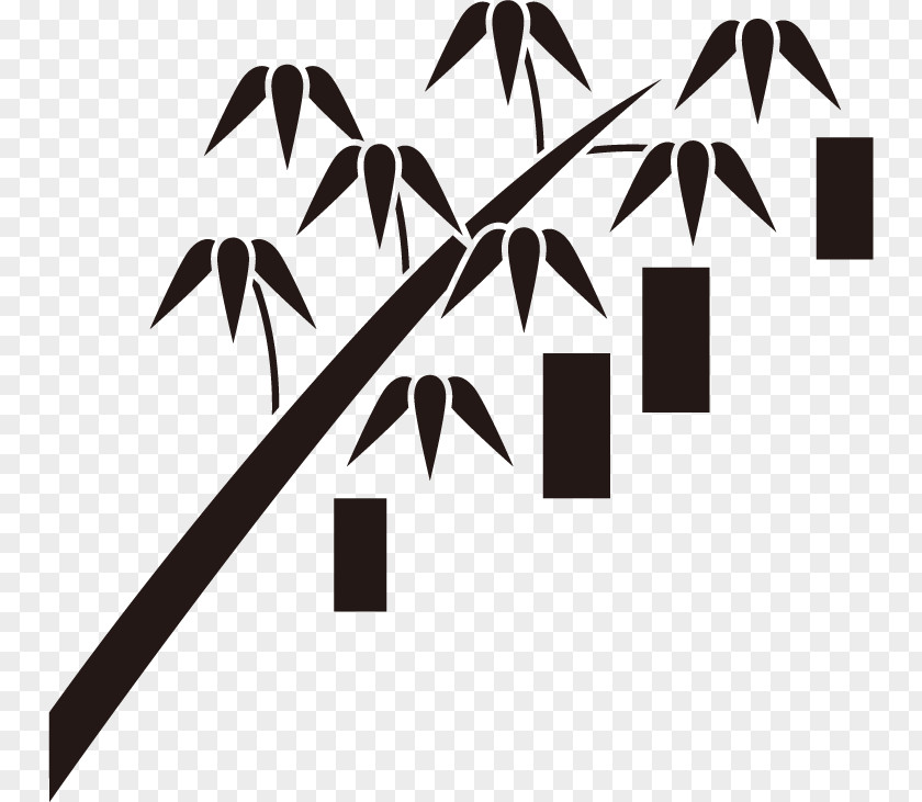 Tanabata Qixi Festival Black And White Clip Art PNG