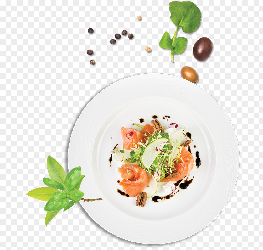 Vegetable Smoked Salmon Dish Recipe Garnish Cuisine PNG