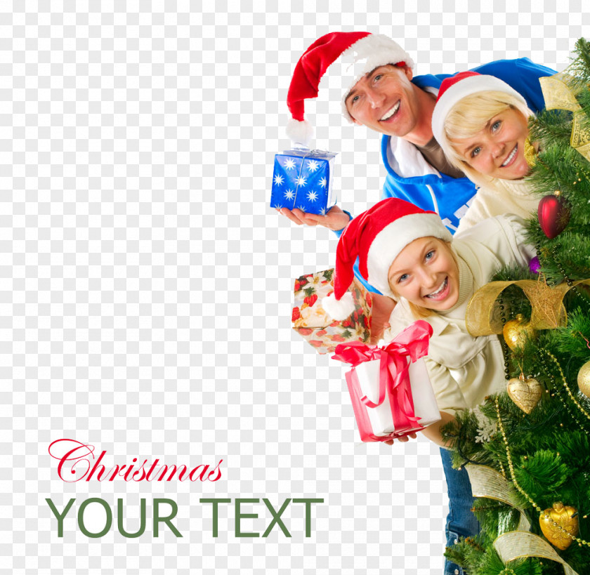 Creative Christmas Santa Claus Tree Gift New Year PNG