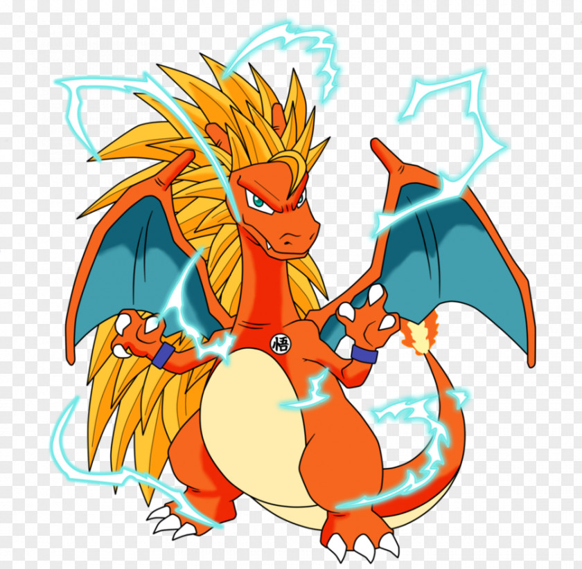 Goku Pokémon X And Y Charizard Super Saiyan PNG