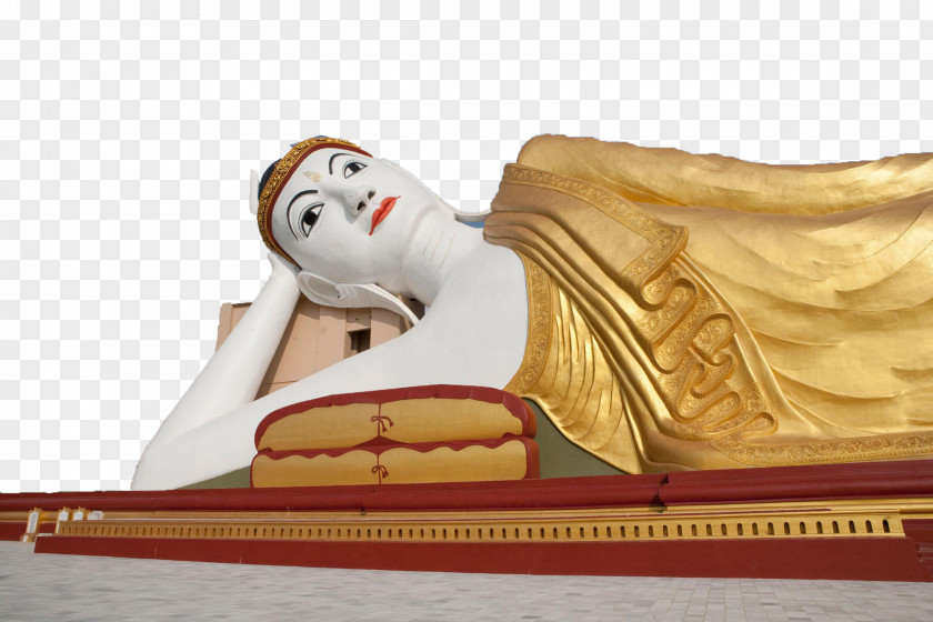 Lying On The Buddha Monywa Statue Buddhism PNG
