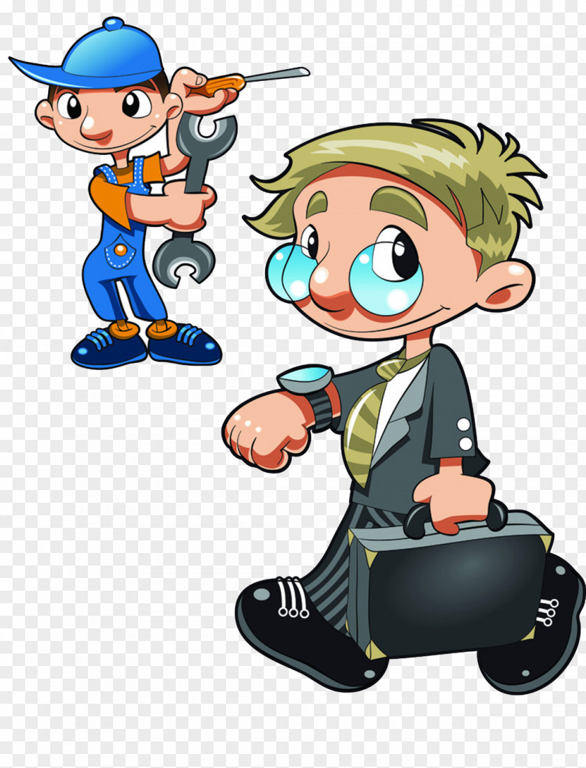Scientists And Workers Laborer Cartoon Royalty-free Illustration PNG