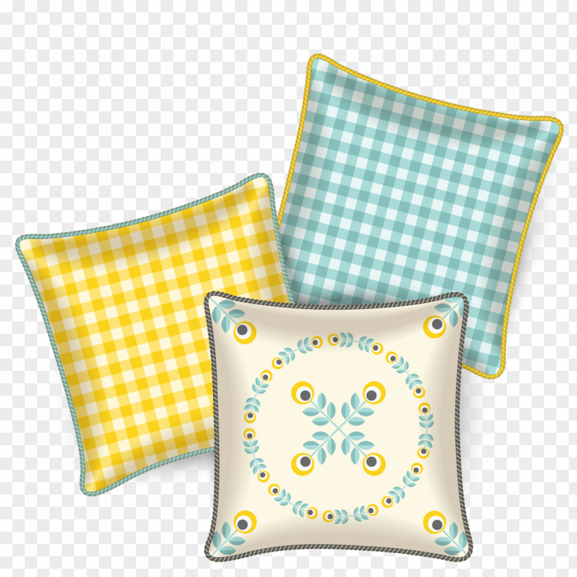 Vector Plaid Pillow Throw Interior Design Services Chair PNG