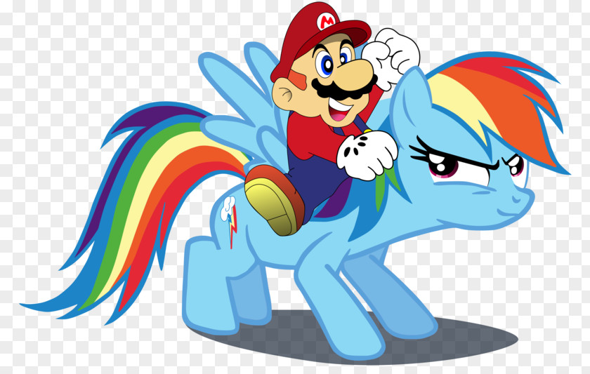 Mario Rainbow Dash Pony Super Nintendo Entertainment System Luigi PNG