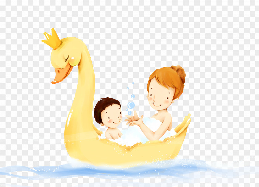 Maternal And Child Class Creative Mother Being Wallpaper PNG