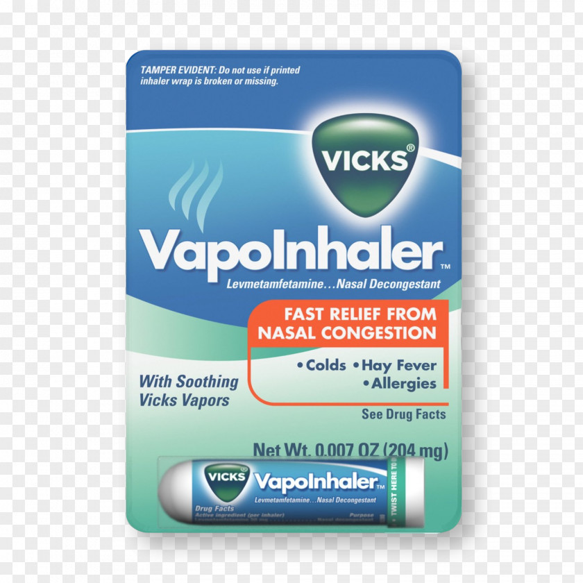 Nose Vicks VapoRub Decongestant Inhaler Nasal Spray PNG