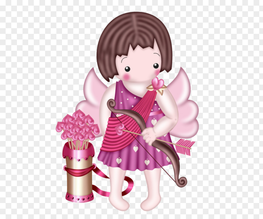 Pink Angel Clip Art PNG