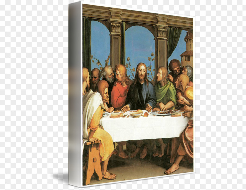 The Last Supper Painting Art Canvas Print PNG