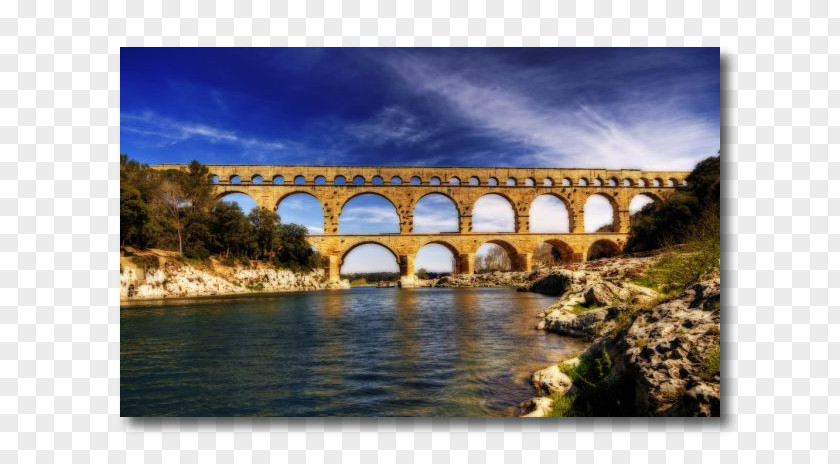 Bridge Pont Du Gard Nîmes Roman Aqueduct Remoulins PNG