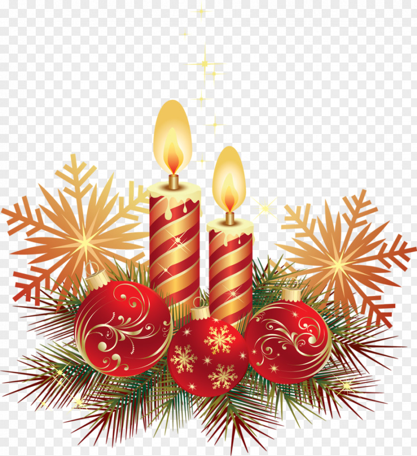 Decorations Christmas Tree Candle New Year PNG