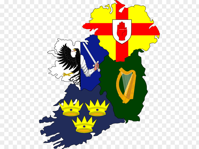 Flag Ulster Leinster Connacht Four Provinces Of Ireland PNG