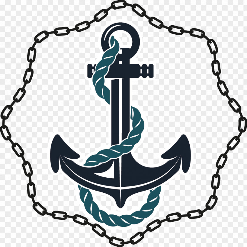 Flat Anchor Chain Drawer Rope Clip Art PNG