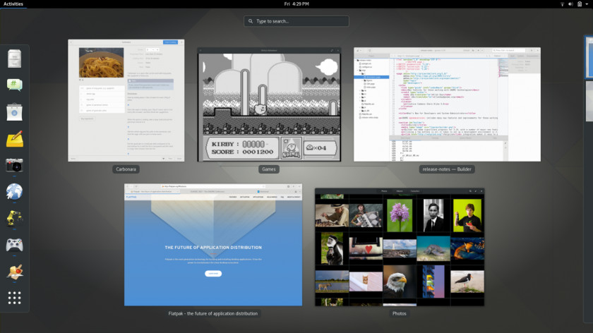 Gnome GNOME Shell Desktop Environment Window PNG