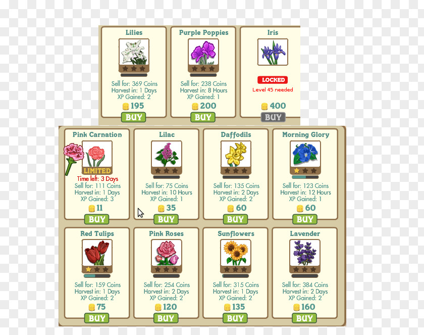 Lavander Flowers Farmville Game Guide Video Walkthrough PNG