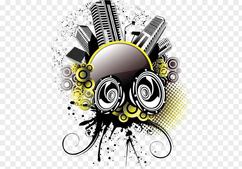 Urban Music Elements PNG music elements clipart PNG