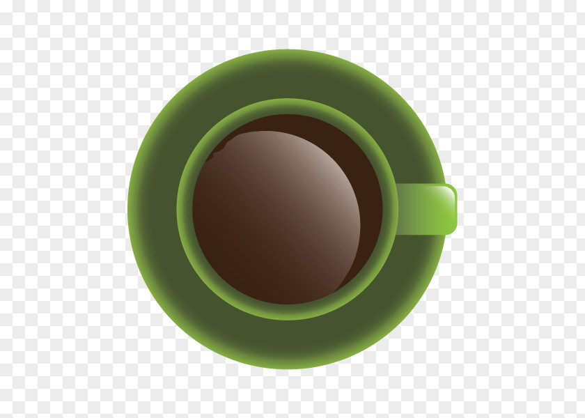 Vector Coffee Cup Green PNG