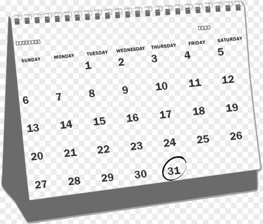 2015 Calendar Cliparts White Website Clip Art PNG