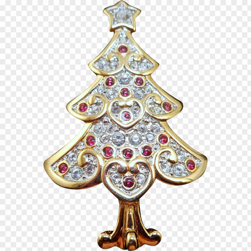 Brooch Christmas Ornament Decoration Tree Jewellery PNG
