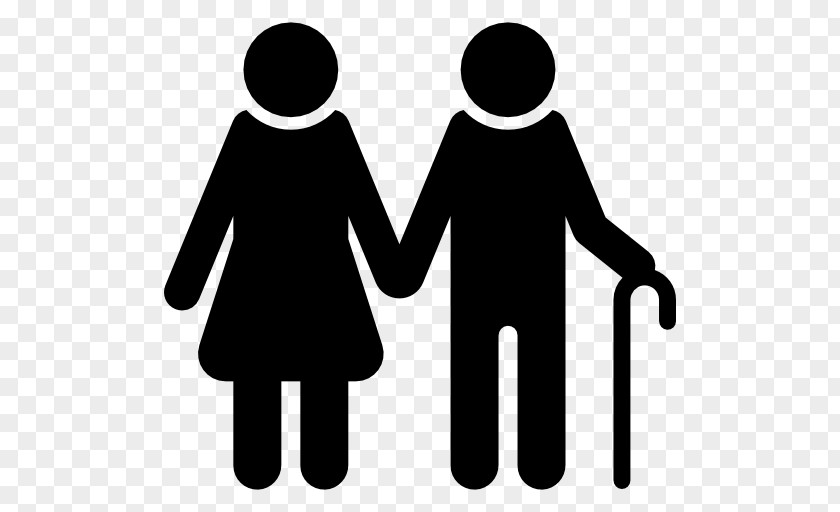 Old People Silhouette Couple Photography PNG