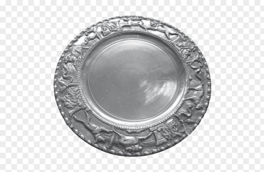 Plate Silver Platter Circle Tableware PNG