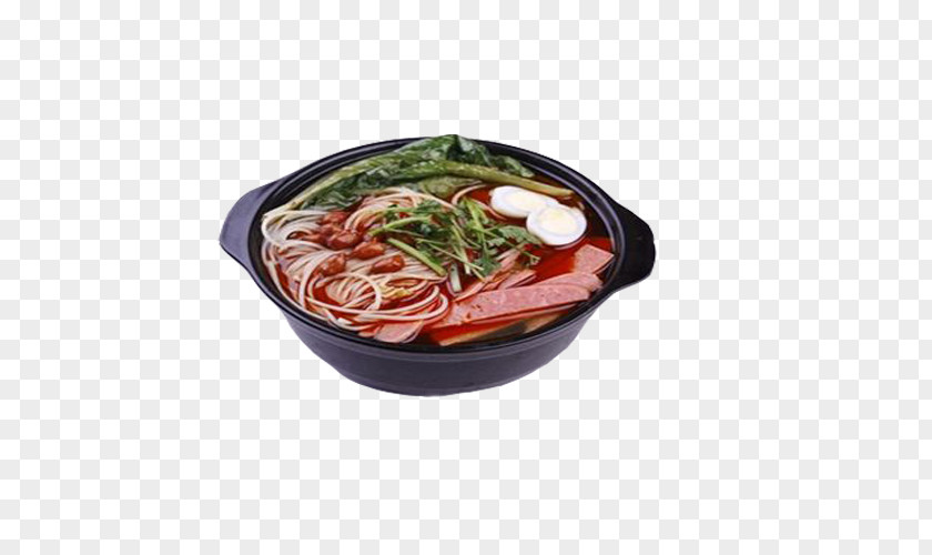Spicy Ham Noodles Hot Pot Malatang Mixian Clay Cooking PNG