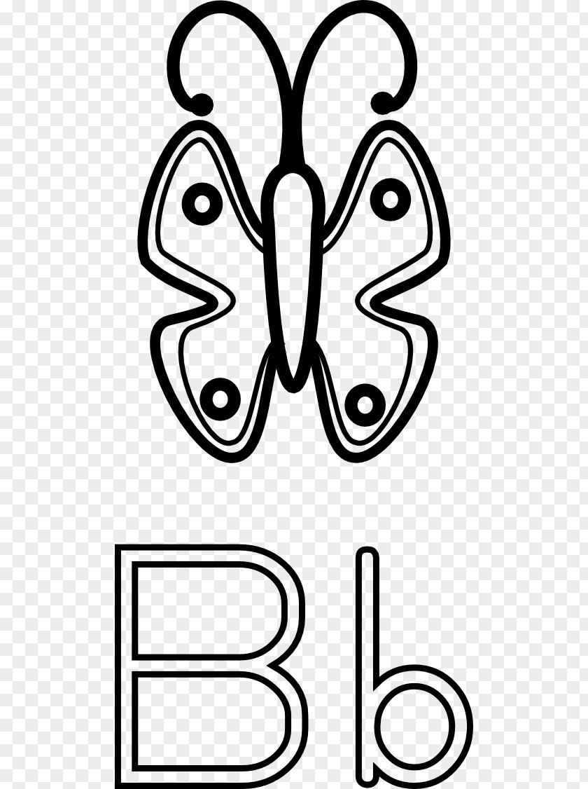 Butterfly Coloring Book Clip Art PNG