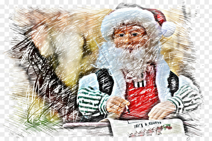 Hand-painted Style Santa Claus Pxe8re Noxebl Ded Moroz Christmas Gift PNG