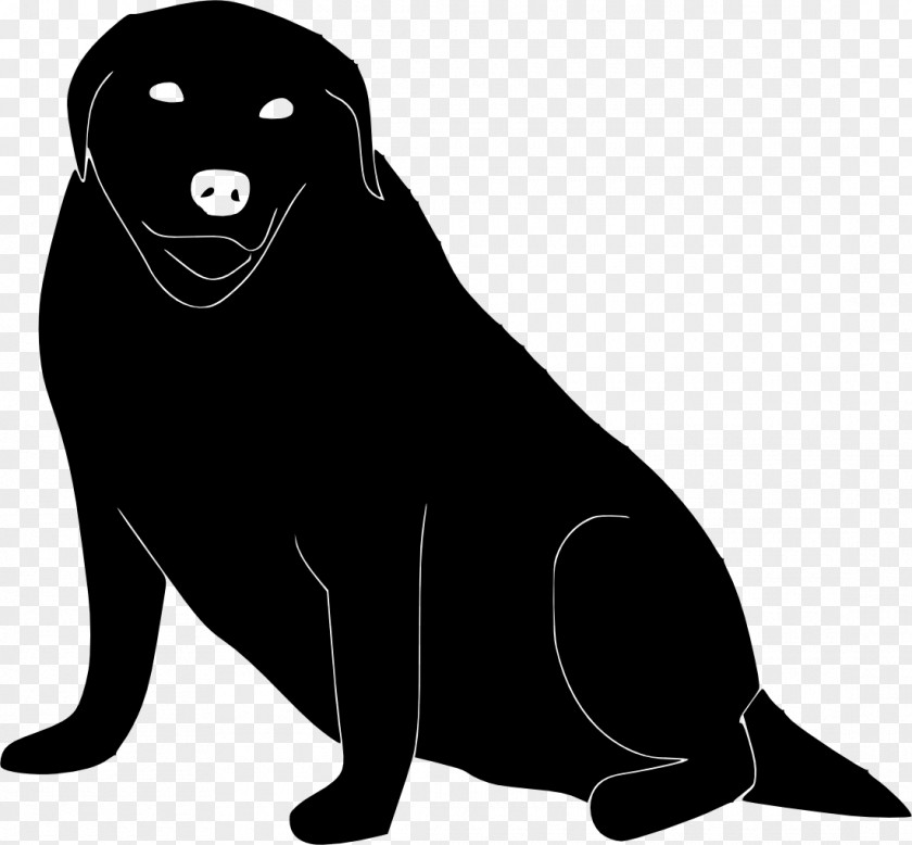 Puppy Whiskers Labrador Retriever Walrus Silhouette PNG
