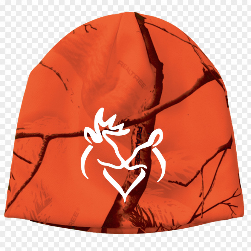 Real Trees Cap Hat Beanie Hunting Safety Orange PNG