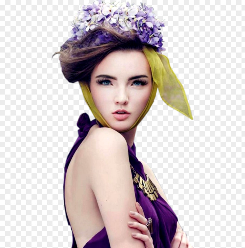 Sweet Violet Flower Photography Headpiece Fashion Floral Design PNG