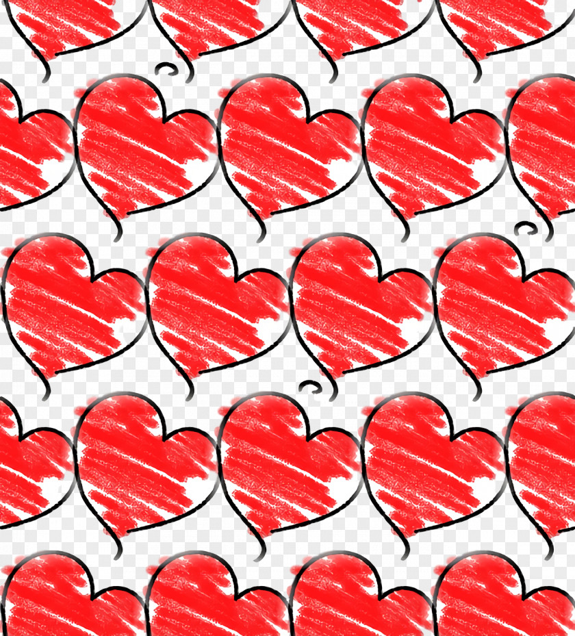 Abstract Art Tessellation Heart Doodle Scrapbooking PNG