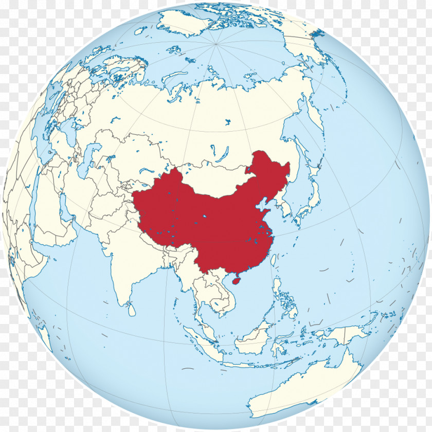 Globe China World Map PNG