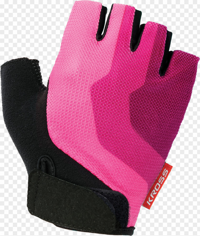 Lady's Accessories Pink Bicycle Glove Kross SA Roamer PNG