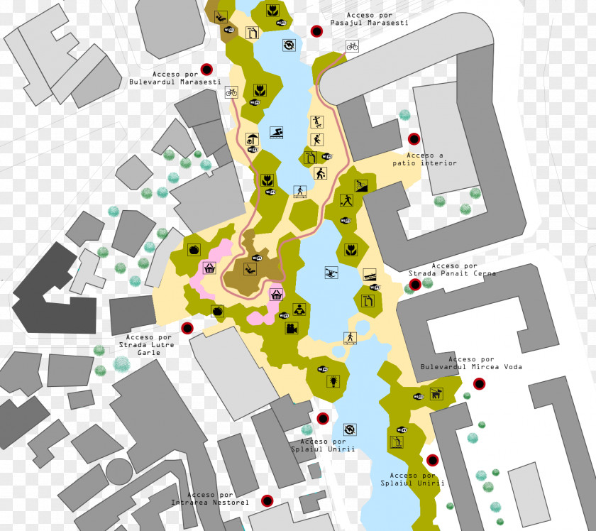 Map Plan Urban Design PNG