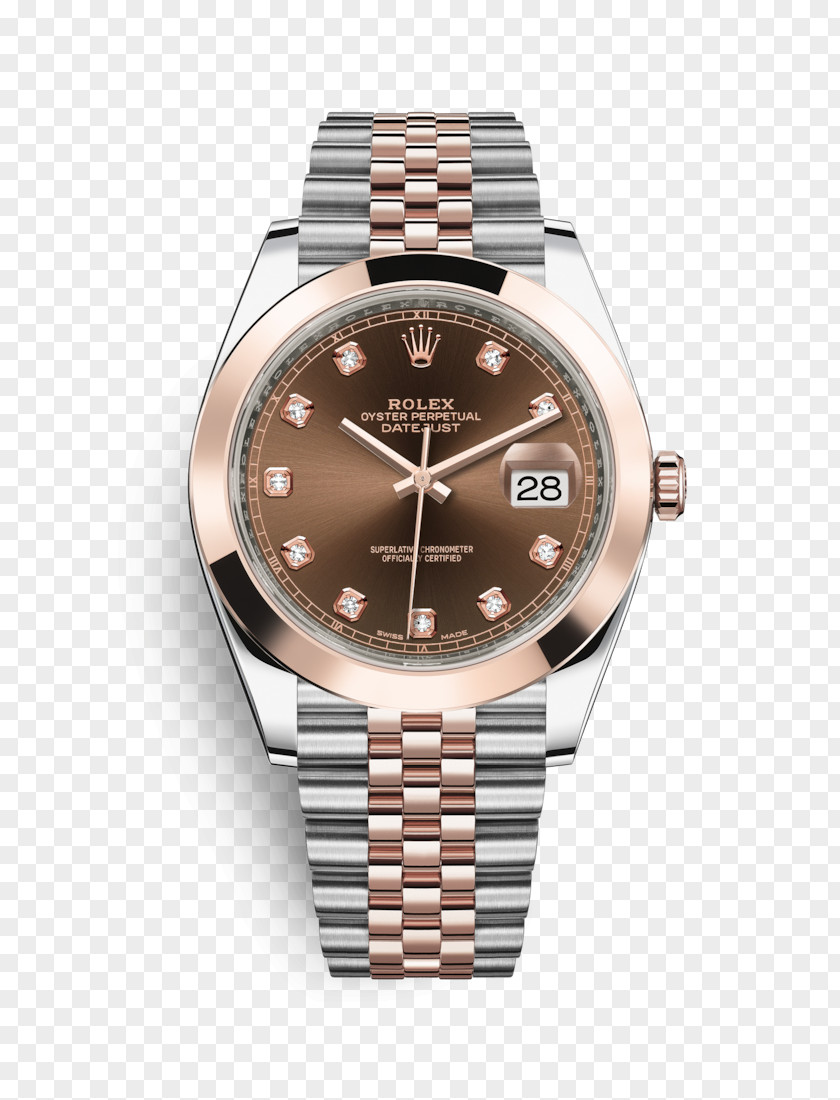 Rolex Datejust Oyster Watch Gold PNG