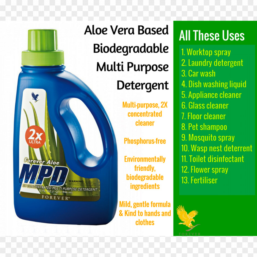 Soap Forever Living Products MPD Aloe Vera Detergent PNG