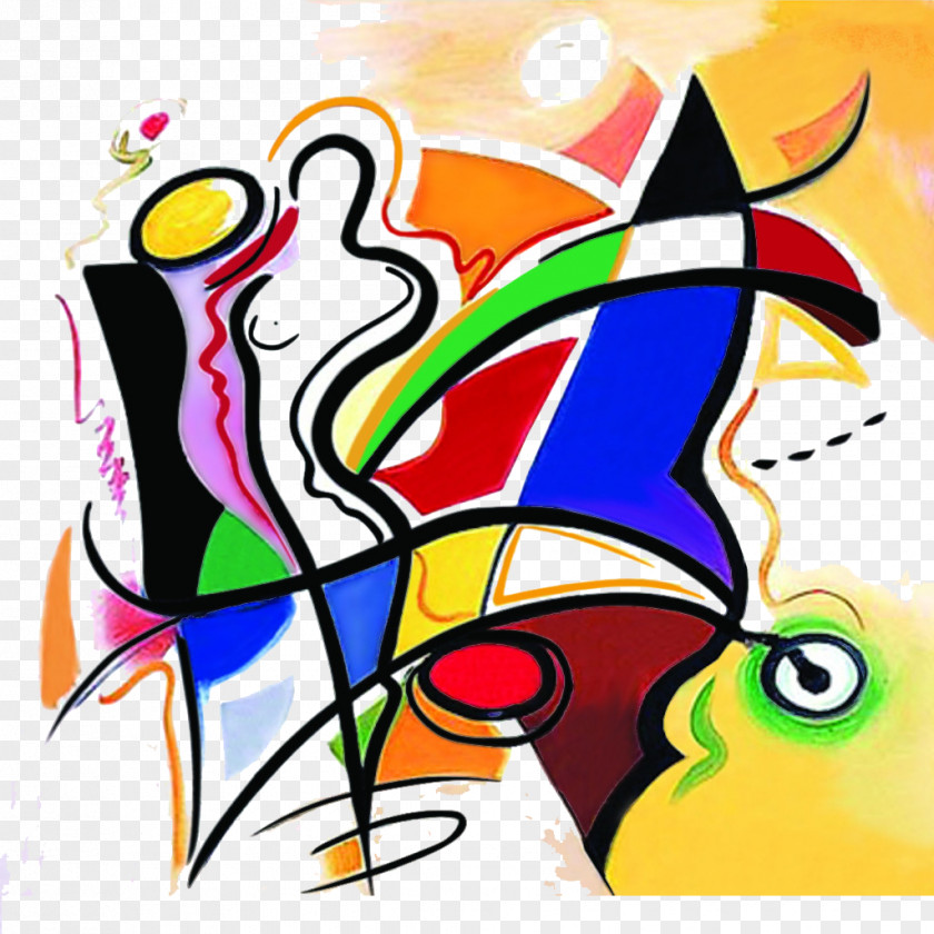 Abstract Color Image Art Oil Painting Drawing PNG