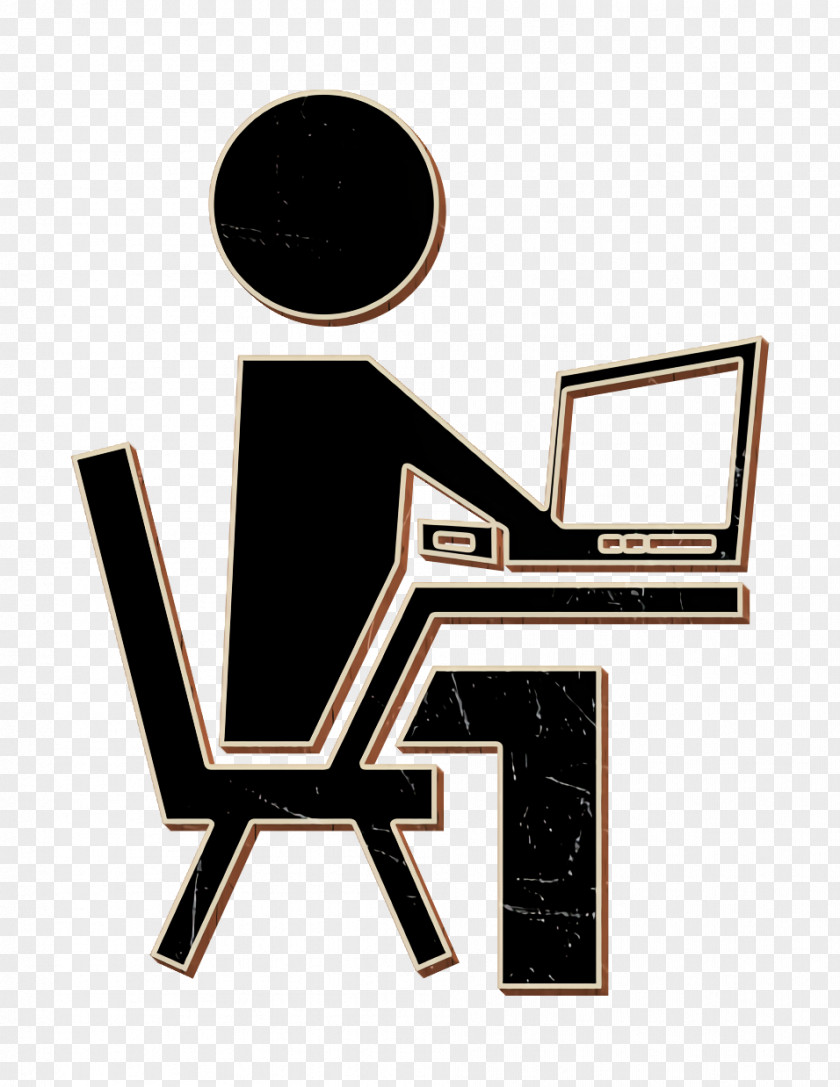 Academic 2 Icon Student On Computer PNG