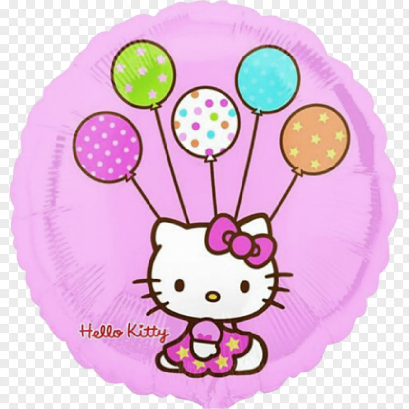 Balloon Hello Kitty Birthday Party Cloth Napkins PNG