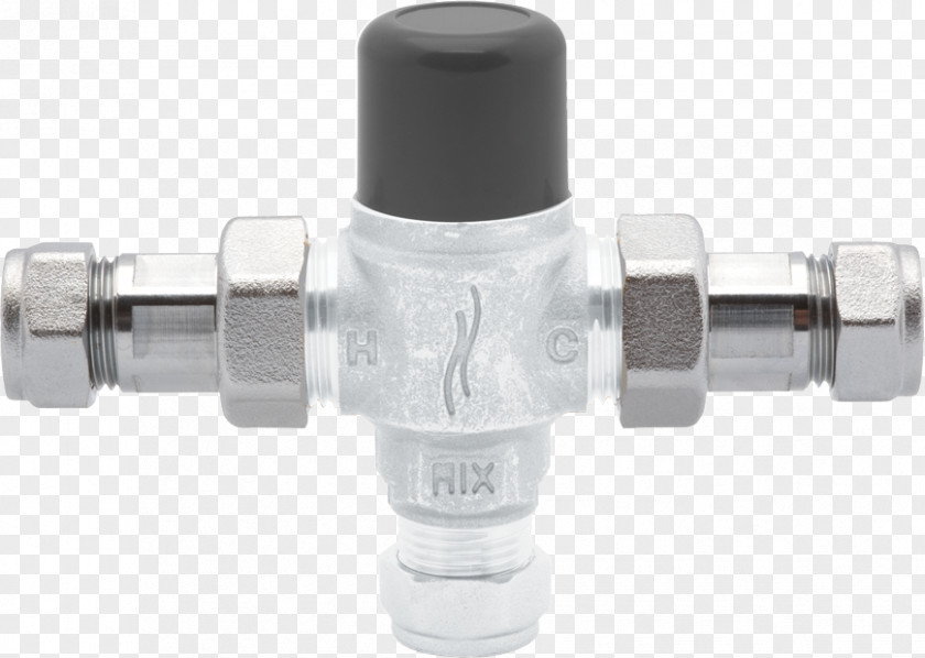 Brass Thermostatic Mixing Valve Air-operated Isolation PNG