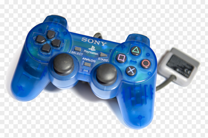 Dual PlayStation 2 4 DualShock Game Controllers PNG