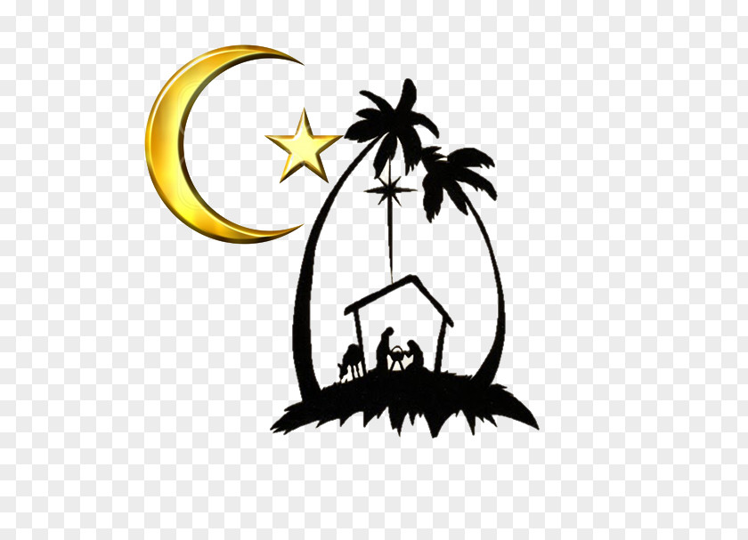 Islam Papercutting Christmas Day Nativity Scene Clip Art PNG